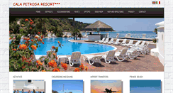 Desktop Screenshot of calapetrosaresort.com