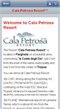 Mobile Screenshot of calapetrosaresort.com