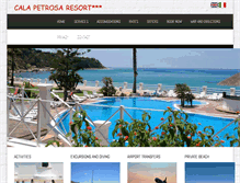 Tablet Screenshot of calapetrosaresort.com